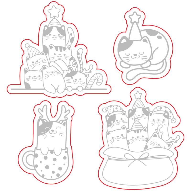 Merry Catmas 2 | 4x4 Stamp Set