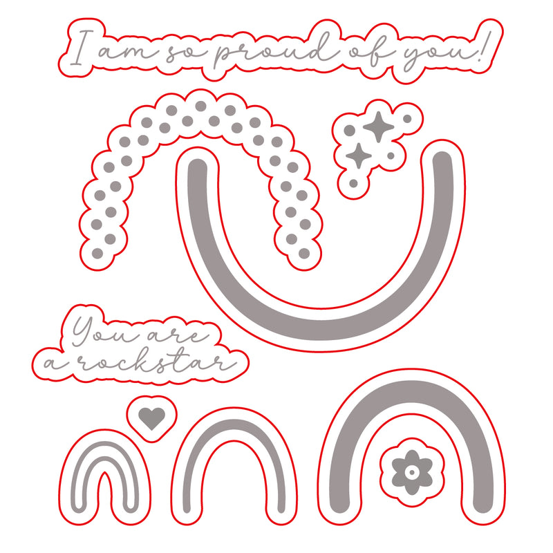 Rockstar Rainbow | Digital Cut File