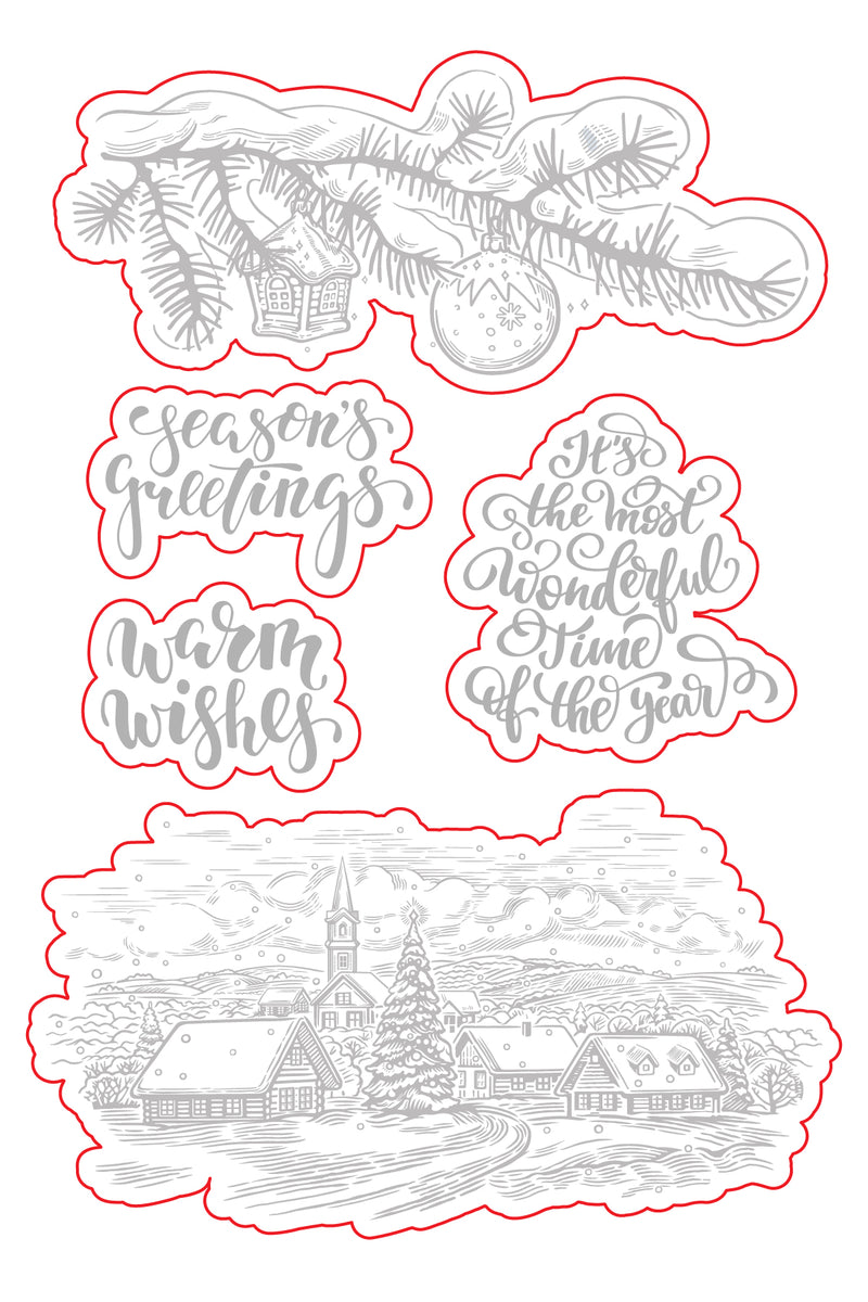 Season's Greetings  | Digital Cut Files