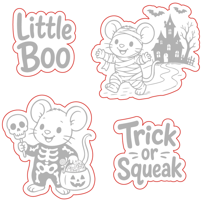 Theodore's Halloween | 4x4 Stamp Set