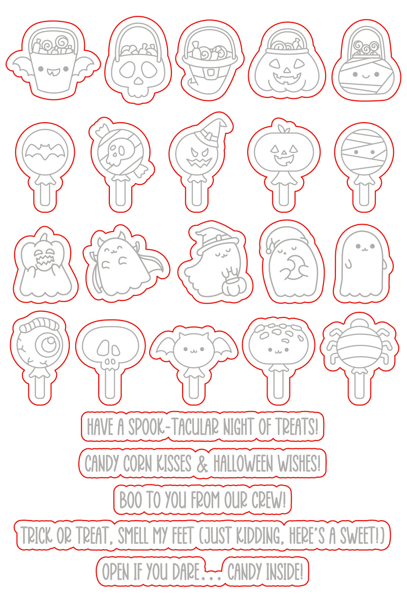 Tricks & Treats | 6x8 Stamp Set