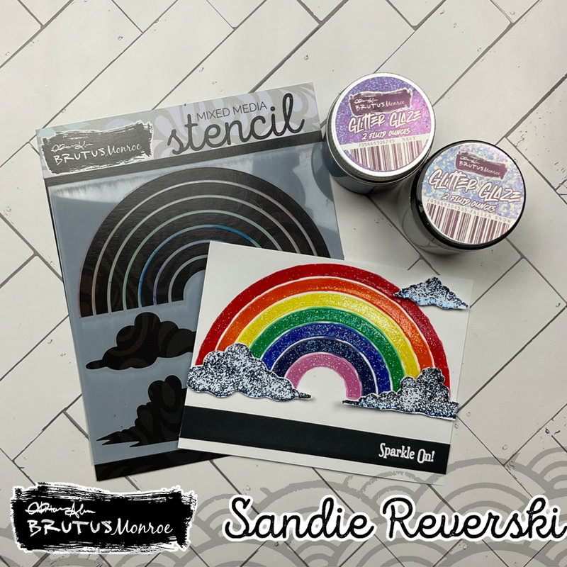 Chasing Rainbows | Mixed Media Stencil