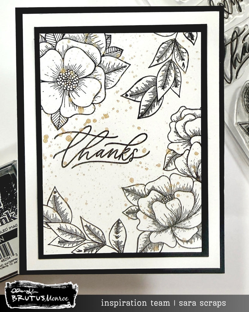 Thank You Florals | 4x6 Stamp Set