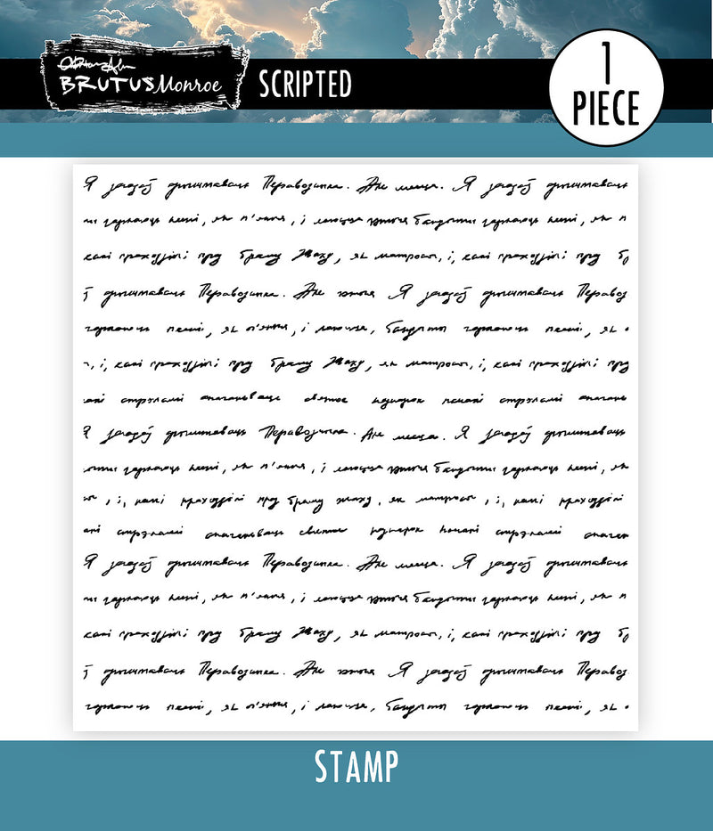 Scripted | 4x4 Stamp