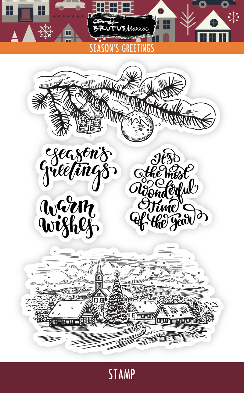 Seasons Greetings | 4x6 Stamp Set