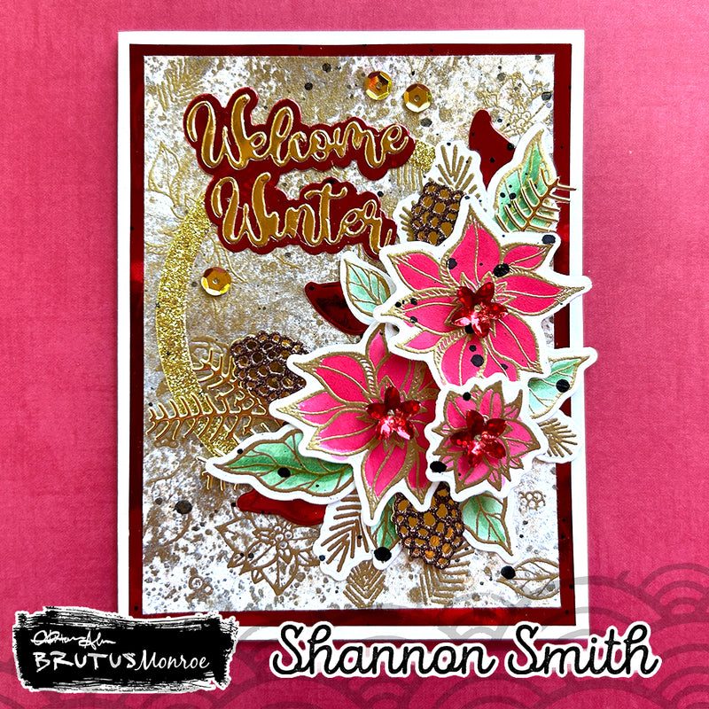 Poinsettia Builder | 4x6 Stamp Set