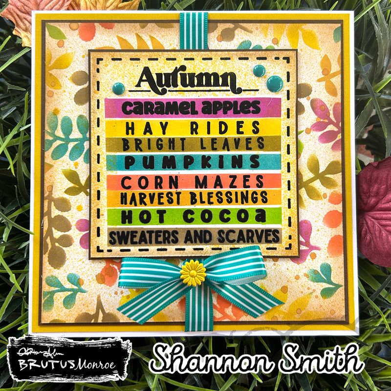 Autumn Bucket List | 4x4 stamp set