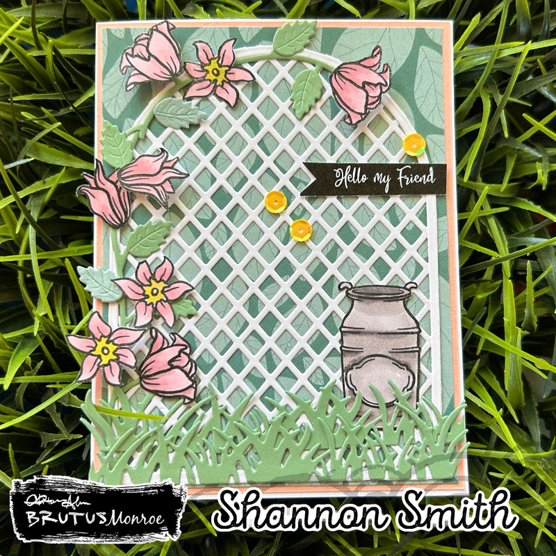 Garden Trellis | A2 Cover Plate Die Set