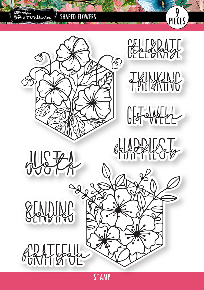 Shaped Flowers | 6x8 Stamp Set