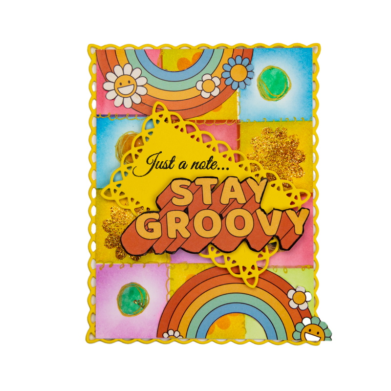 Daisy Chain | Mixed Media Layering Stencil