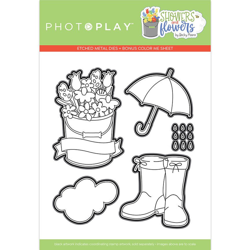 Photoplay | Showers and Flowers | Coordinating Die