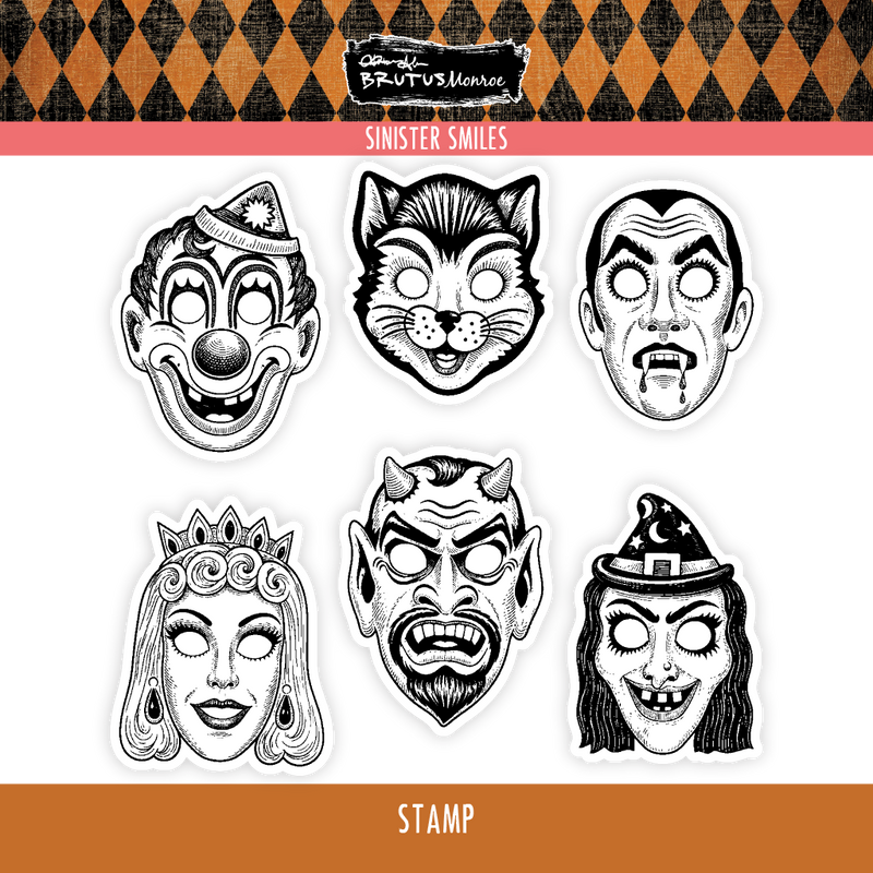Sinister Smiles | 6x6 Stamp Set
