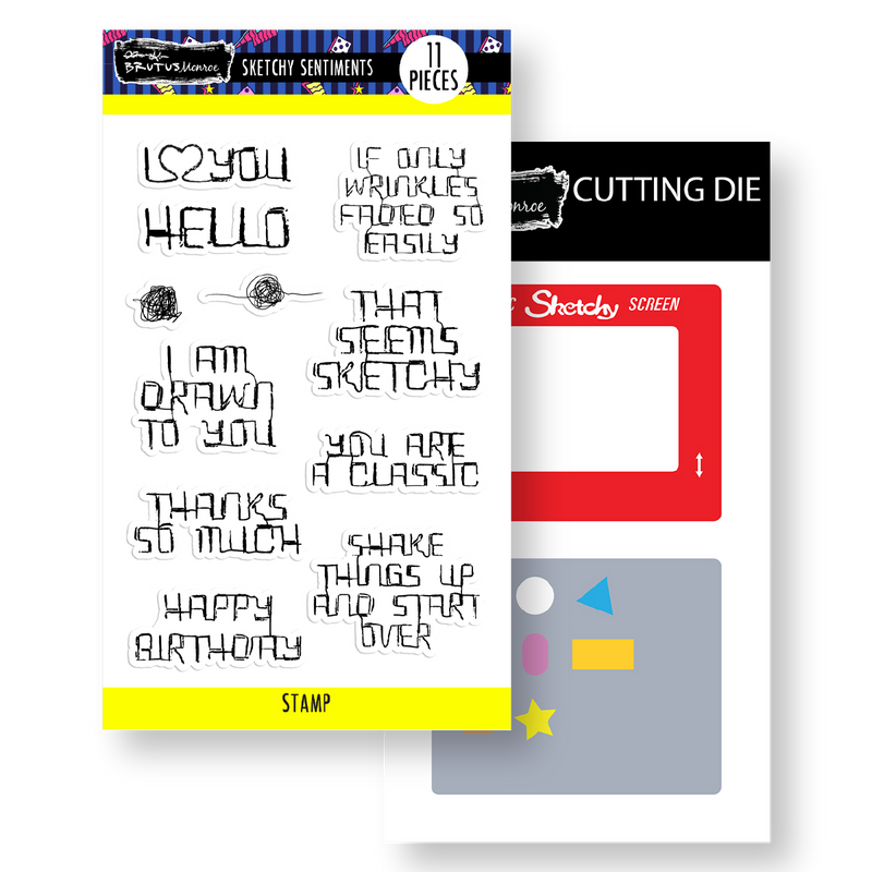 Sketchy | Stamp & Coordinating Die
