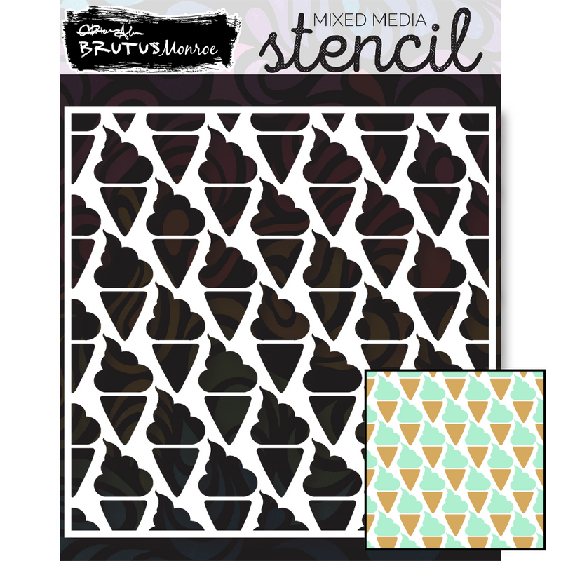 Soft Serve | Mixed Media Stencil