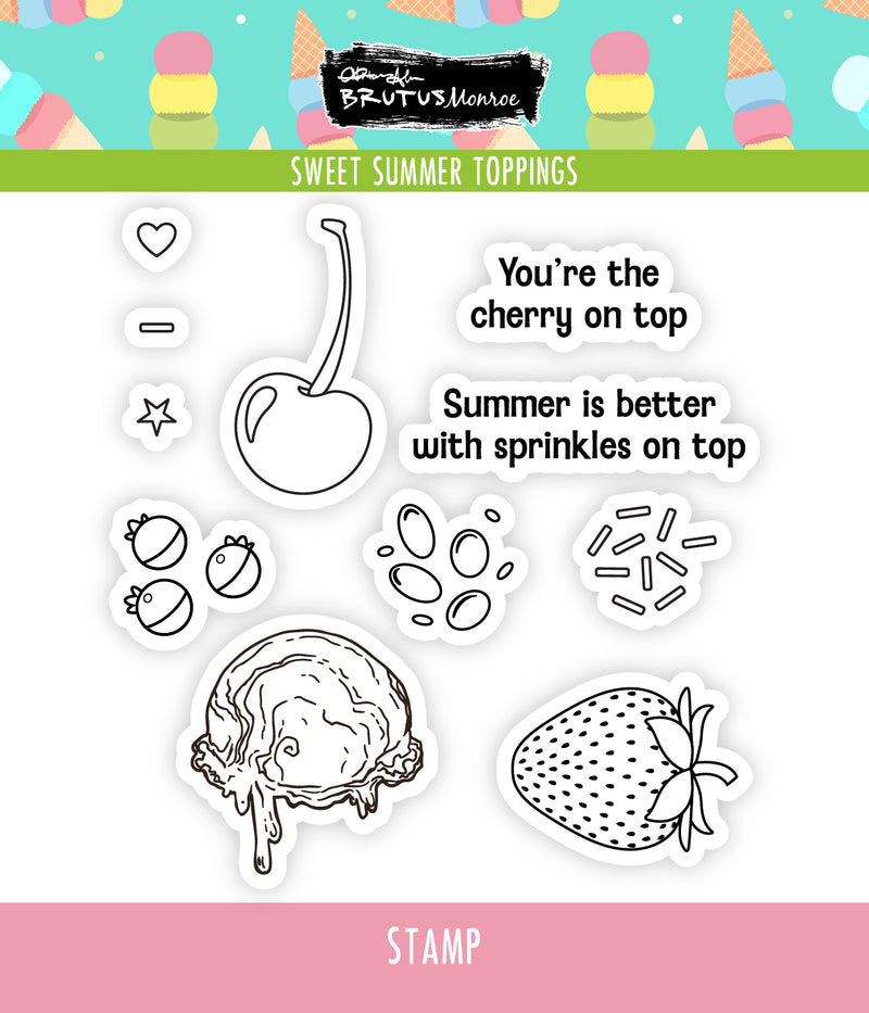Sweet Summer Toppings | 4x4 Stamp
