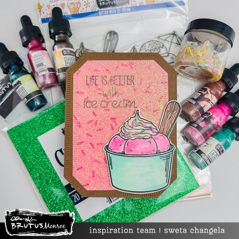 Better with Ice Cream | 6x8 Stamp Set