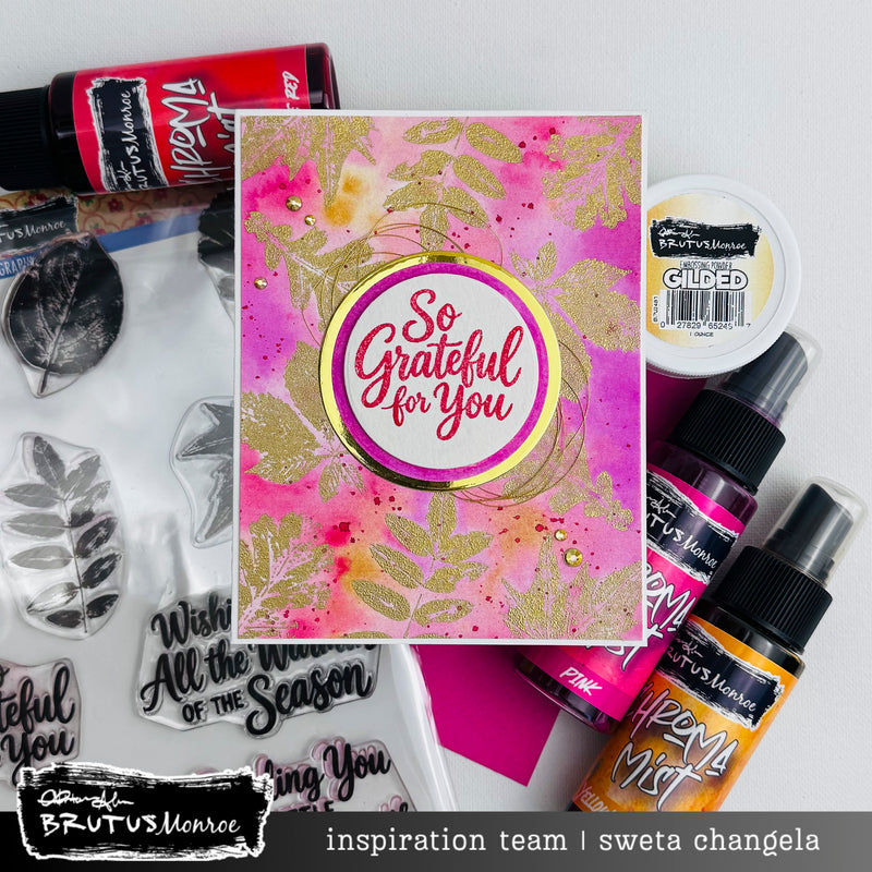 Lithographic Leaves | 6x8 Stamp Set