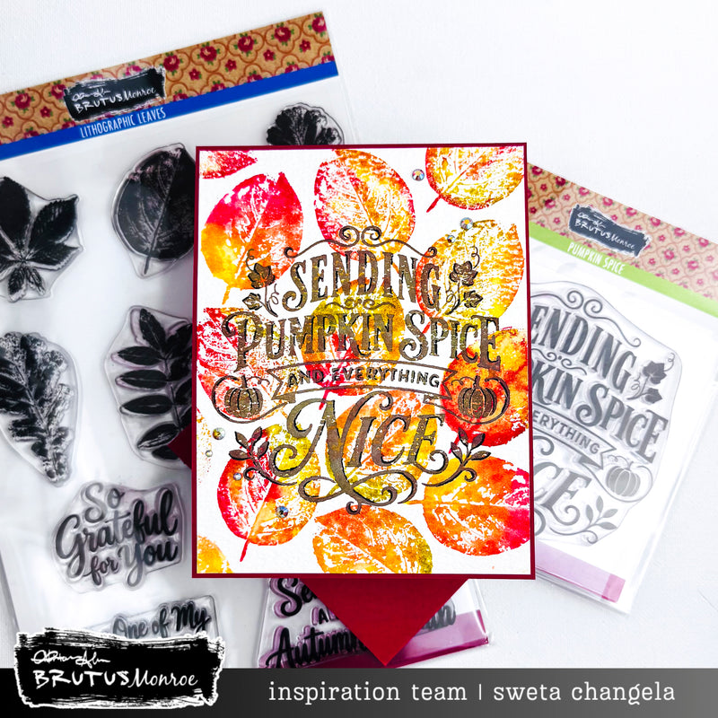 Lithographic Leaves | 6x8 Stamp Set