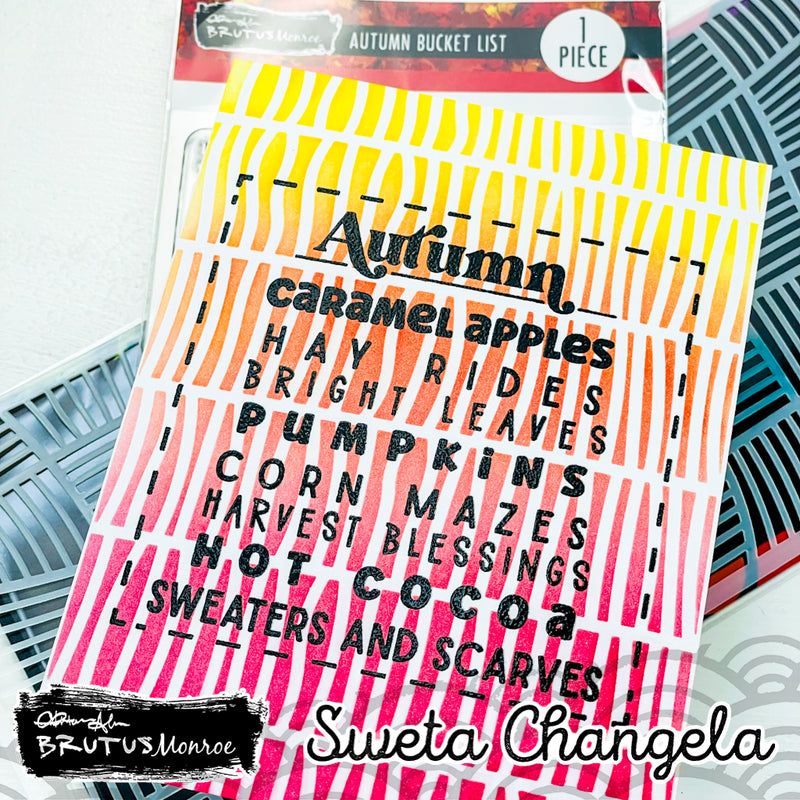 Autumn Bucket List | 4x4 stamp set