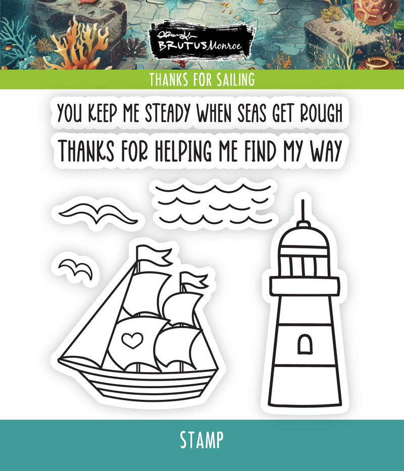 Thanks For Sailing | 4x4 Stamp