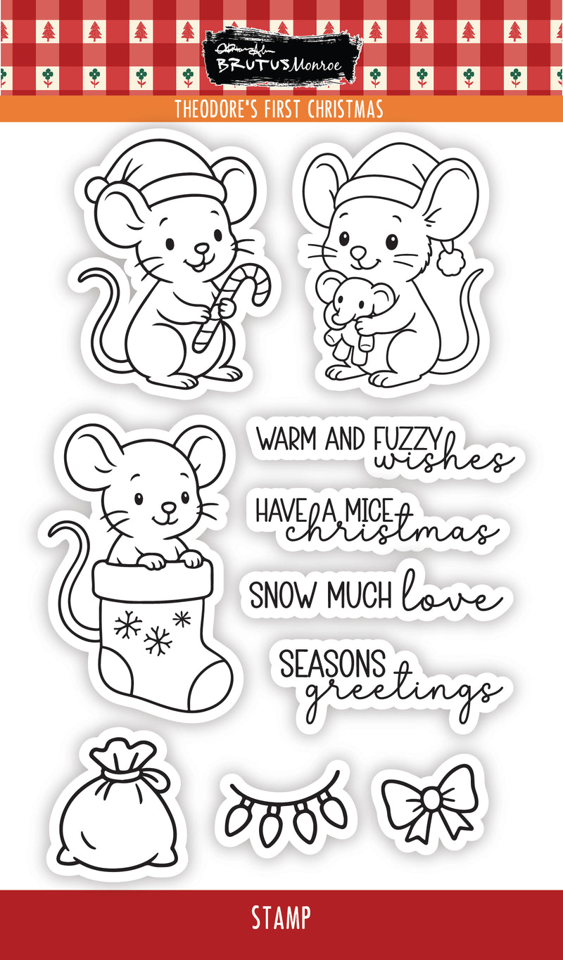 Theodore's First Christmas | 4x6 Stamp Set