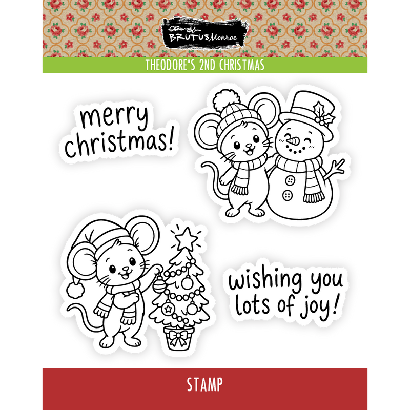 Theodore's 2nd Christmas | 4x4 Stamp Set