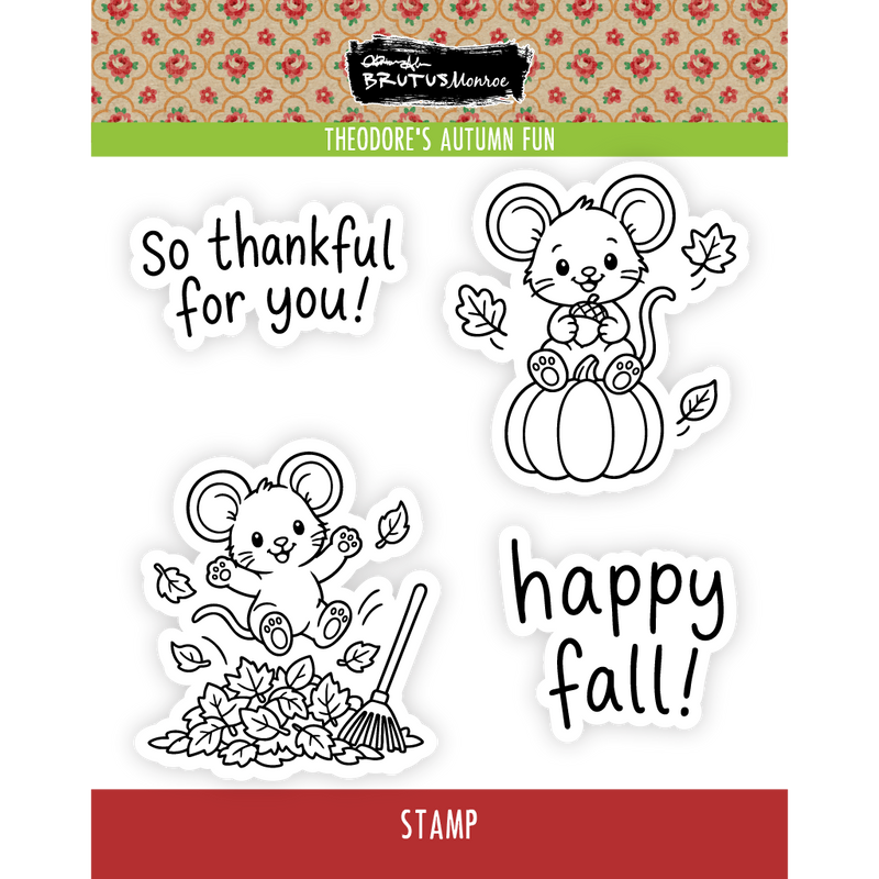 Theodore's Autumn Fun | 4x4 Stamp Set