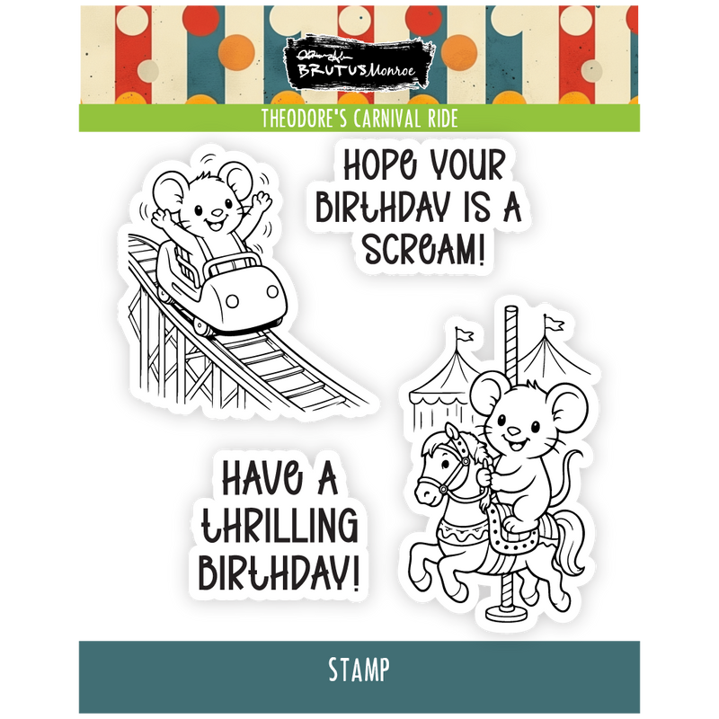 Theodore's Carnival Ride | 4x4 Stamp Set