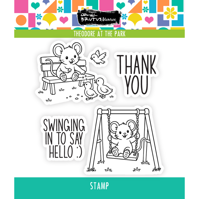 Theodore at the Park | 4x4 Stamp Set