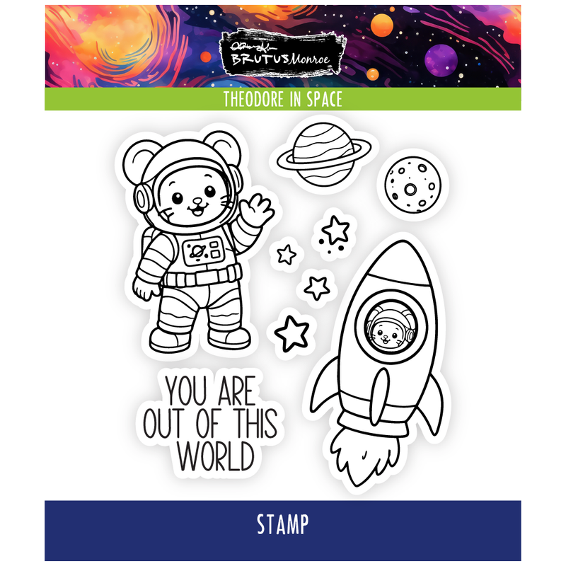 Theodore in Space | 4x4 Stamp Set
