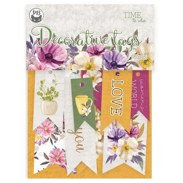 Time To Relax Double-Sided Cardstock Tags 10/Pkg