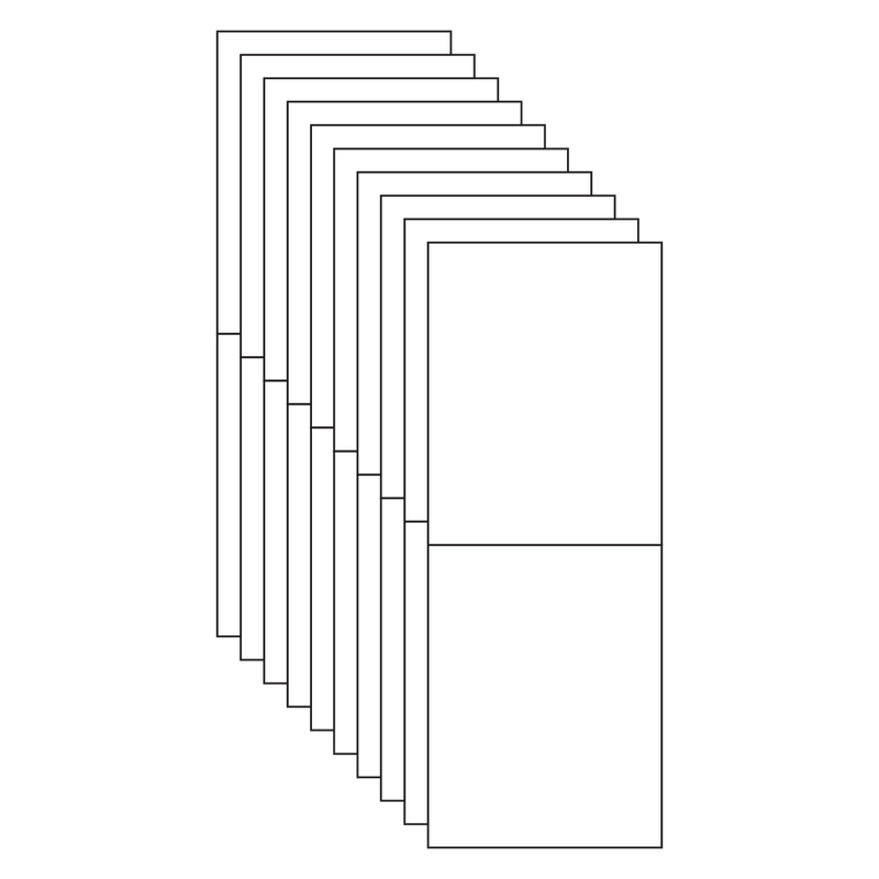 Top Folding Card Bases | Pre Cut & Pre Scored - 10 Pack
