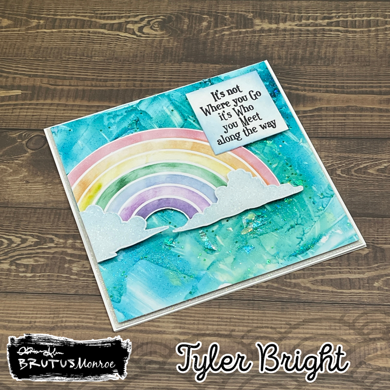 Chasing Rainbows | Mixed Media Stencil