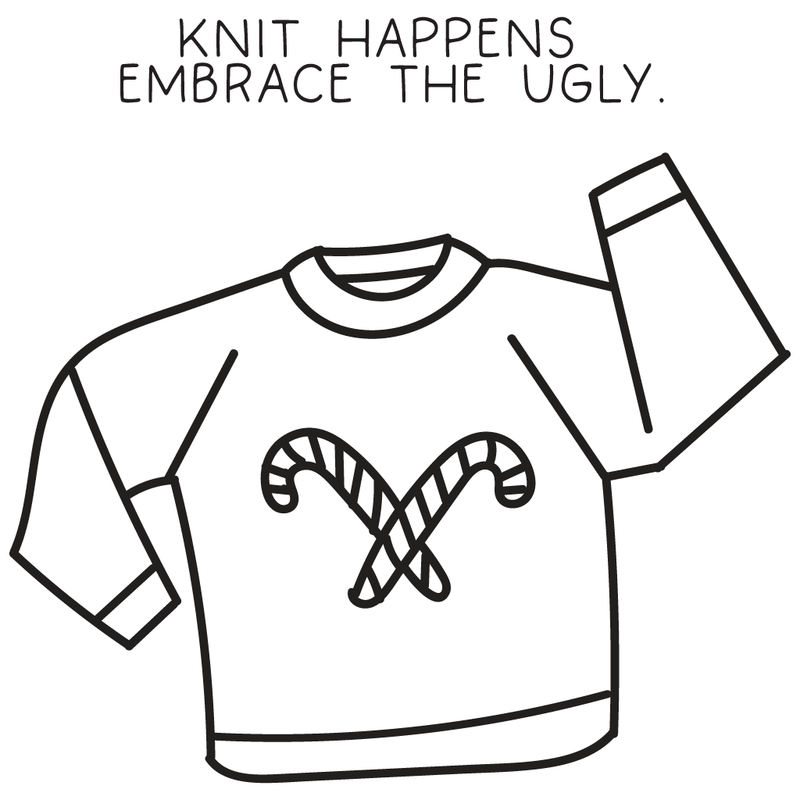 Ugly Sweater | 2x2 Stamp