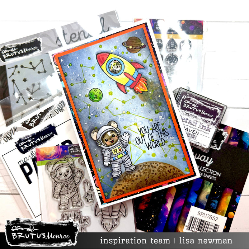 Theodore in Space | 4x4 Stamp Set