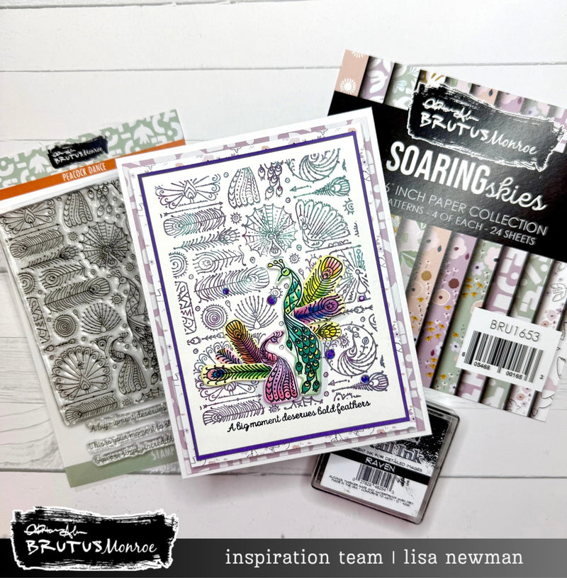 Peacock Dance | 4x6 Stamp Set