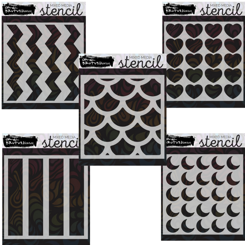 Chunky Mixed Media Stencil | I Want It All Bundle