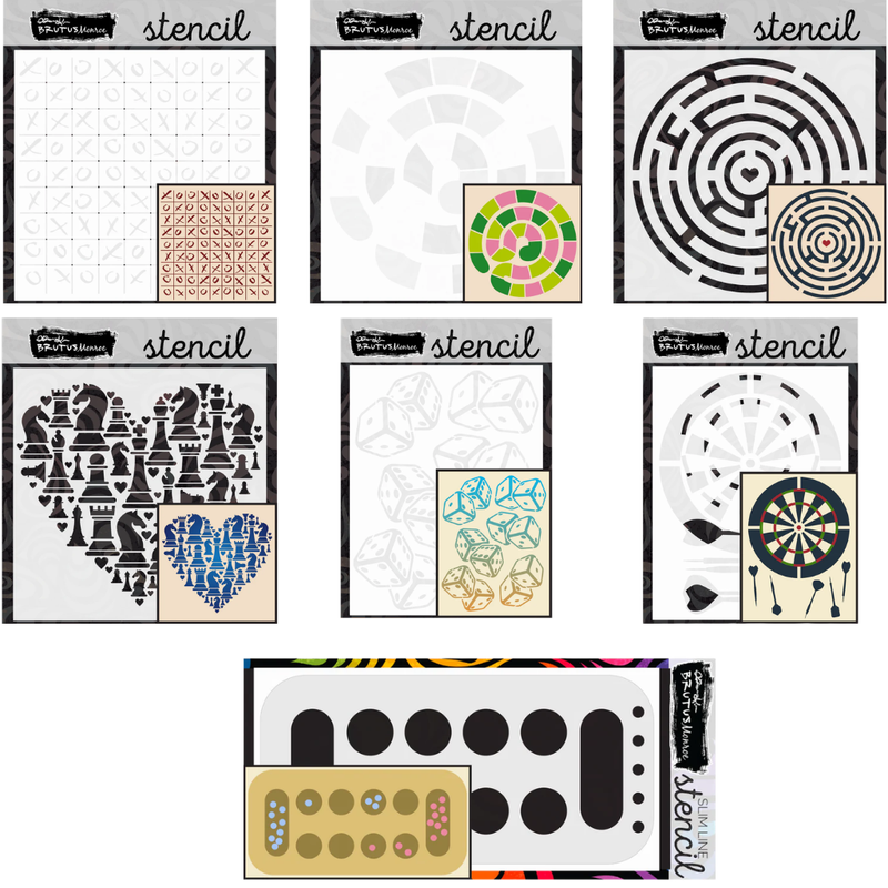 Game Night | Stencil Bundle