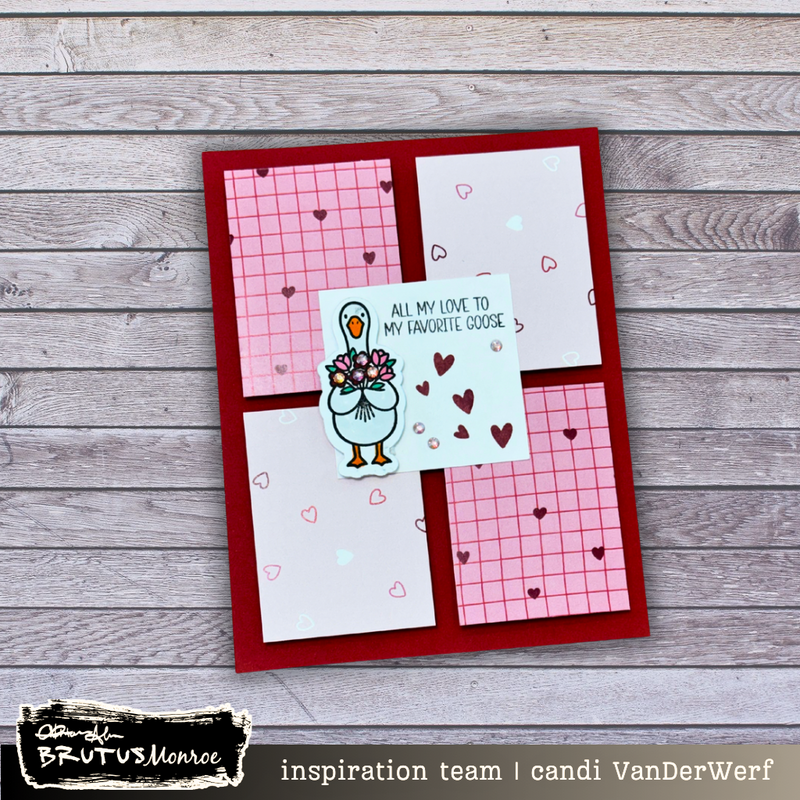 Checkered Heart | 4x4 Paper Pad