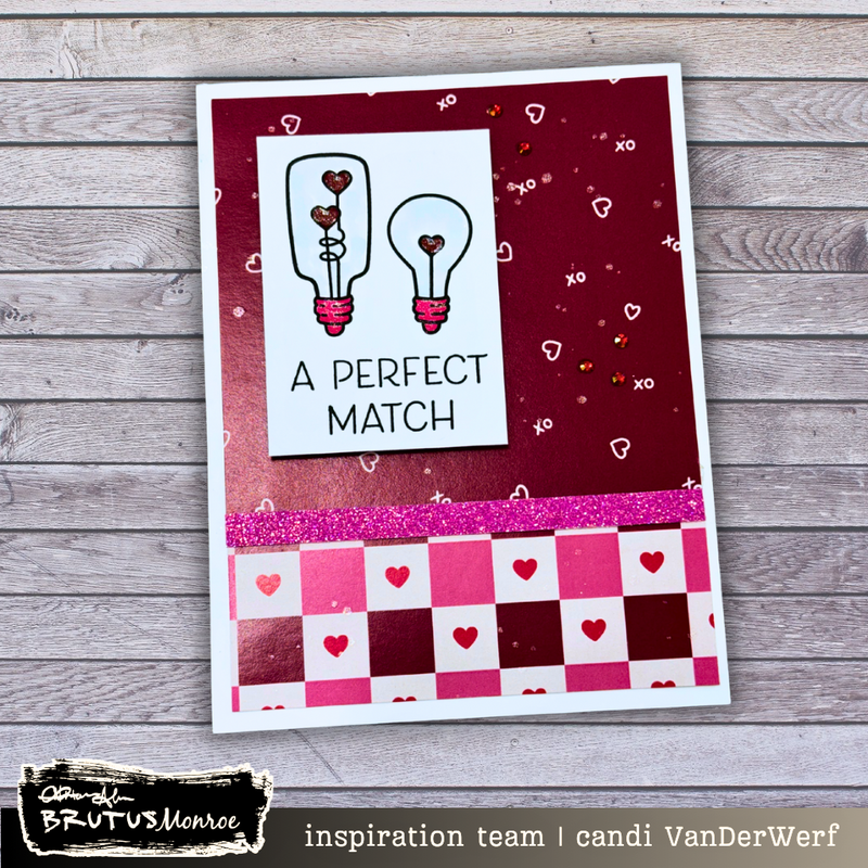 Checkered Heart | 4x4 Paper Pad