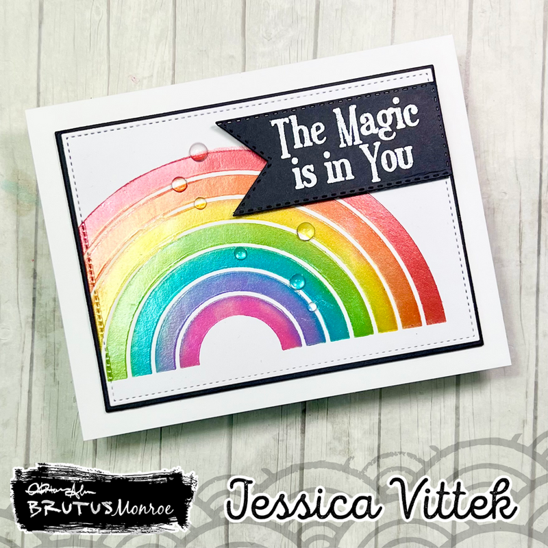 Chasing Rainbows | Mixed Media Stencil