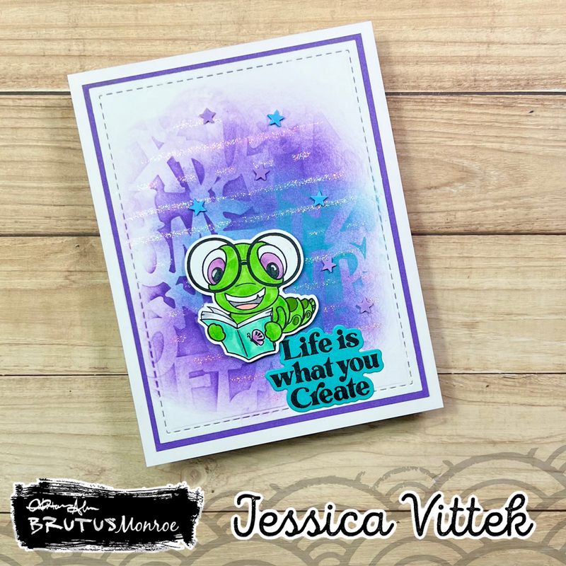 Bookworm | 2x3 Stamp Set