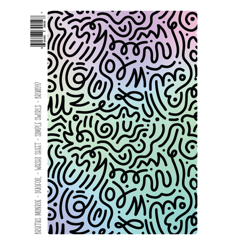 Simple Swirls | DuoFoil Washi Sheet