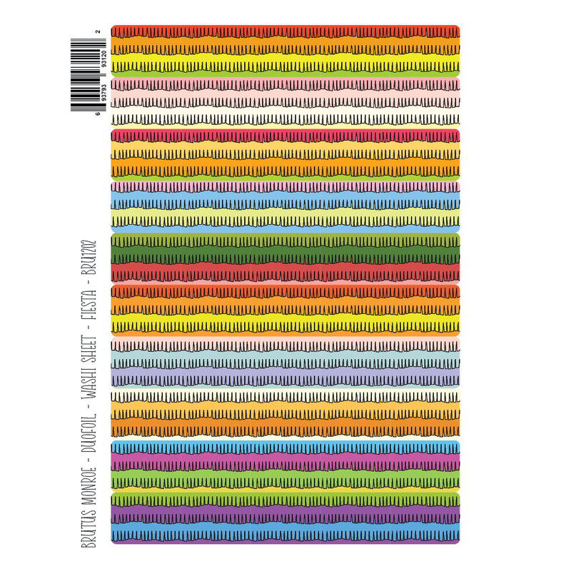 Fiesta | DuoFoil Washi Sheet