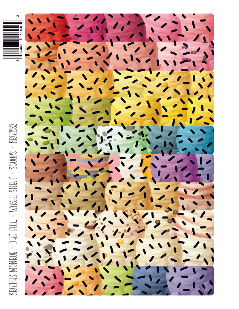 Scoops | DuoFoil Washi Sheet