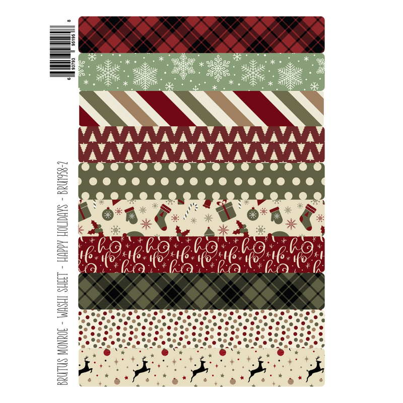 Happy Holidays | Washi Sheet