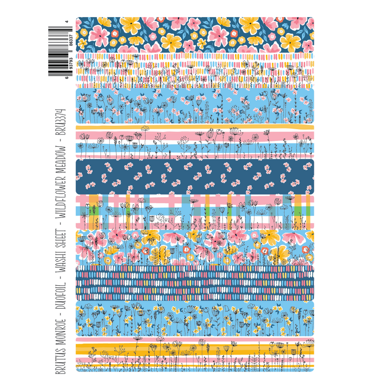 Wildflower Meadow | DuoFoil Washi Sheet
