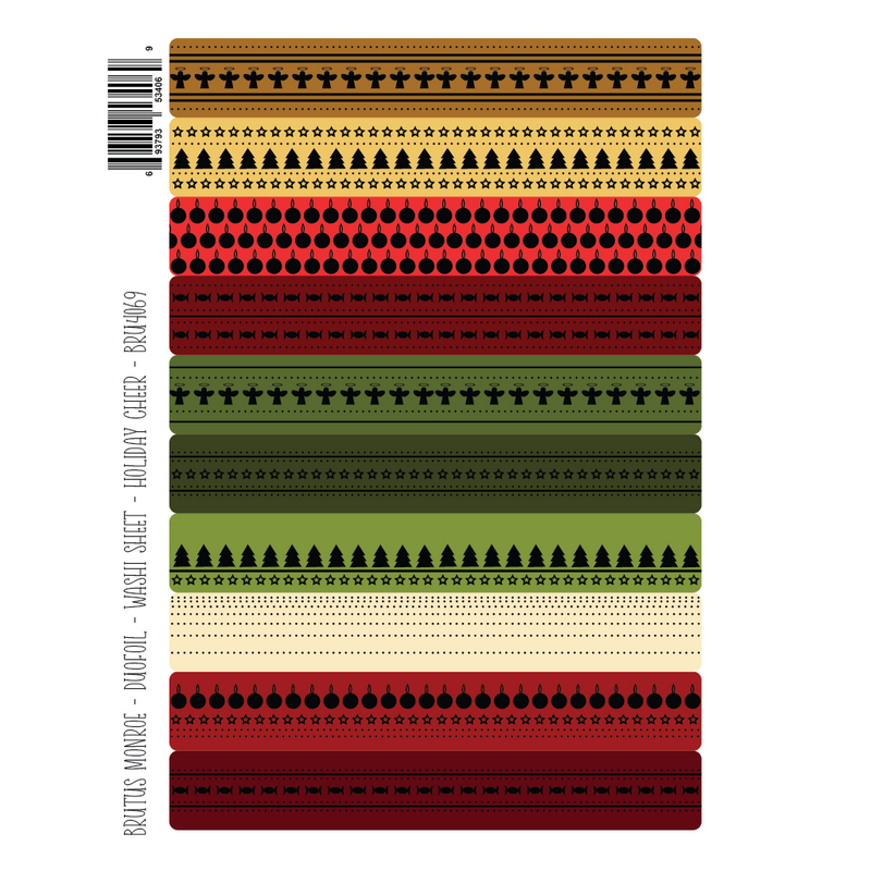 Holiday Cheer | DuoFoil Washi Sheet
