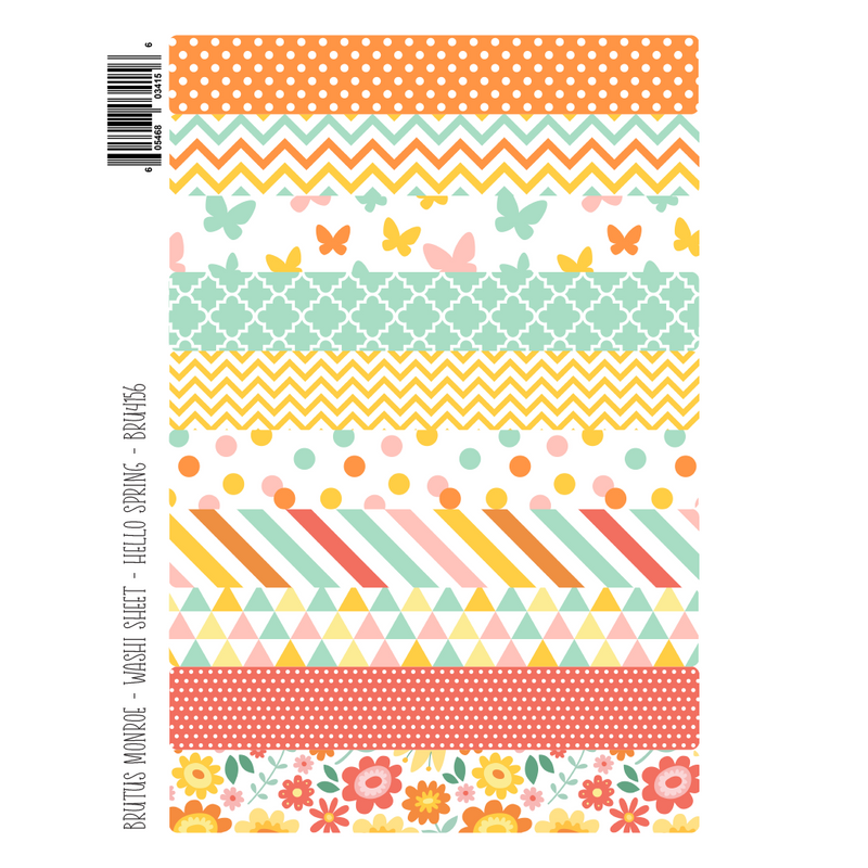 Hello Spring | Washi Sheet