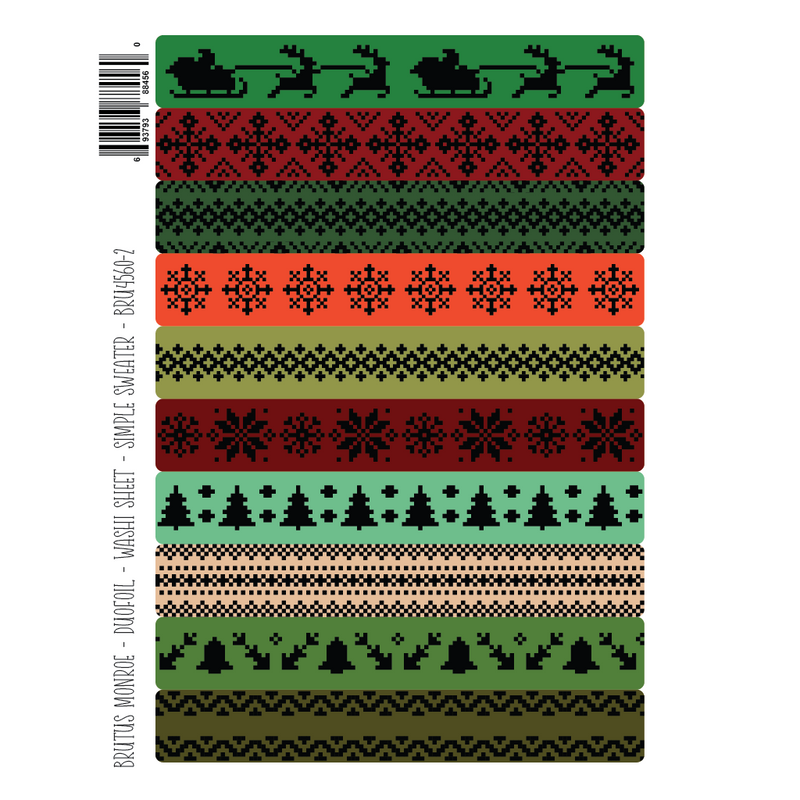 Simple Sweater | DuoFoil Washi Sheet